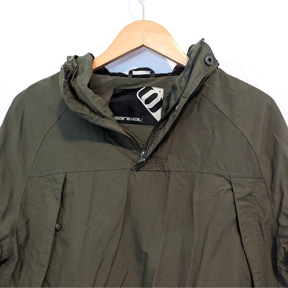 Animal Ski Brand Windbreaker Jacket Size S Olive Green - Picture 3 of 12